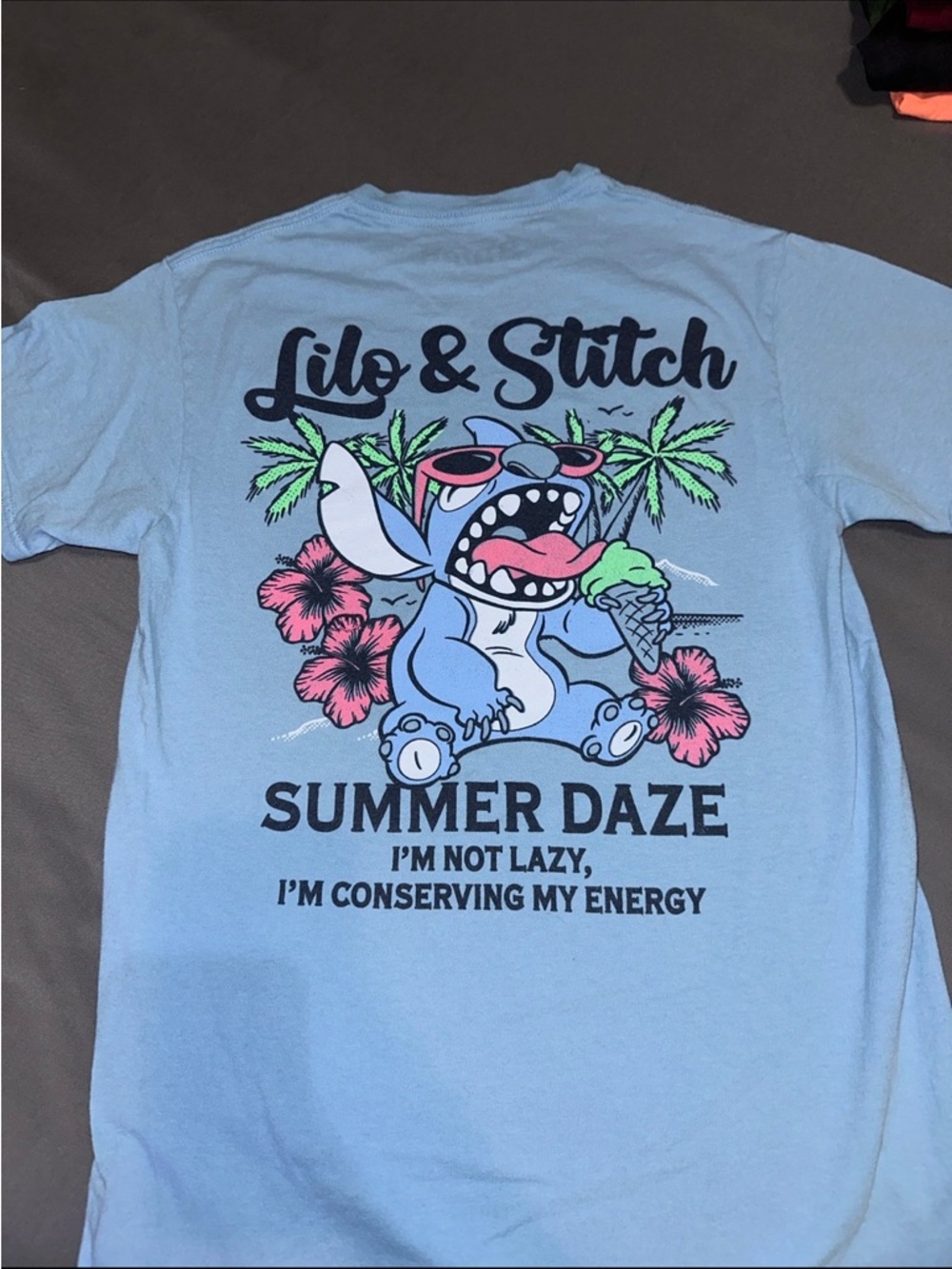 Womens Disney Lilo and Stitch Aloha Hawaiin T-Shirt Size Small